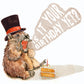 Groundhog Birthday Cards Funny - Groundhog Day Gift For Friend - Liyana Studio Handmade Greeting Card