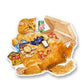 Cat Snacking Gamer Sticker - Pizza Snack Food Sticker For Video Gaming - Nerdy Gamer Vinyl Sticker Waterproof