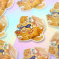 Cat Snacking Gamer Sticker - Pizza Snack Food Sticker For Video Gaming - Nerdy Gamer Vinyl Sticker Waterproof