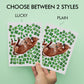 Lucky Clovers Horse Good Luck Card For Friends - Four Leaf Shamrock Cards For Horse Lovers - Saint Patrick's Day Card For Her
