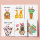 Lucky Clovers Horse Good Luck Card For Friends - Four Leaf Shamrock Cards For Horse Lovers - Saint Patrick's Day Card For Her