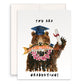 Bear Fishing Funny Graduation Card 2024 -Bear Graduation Gift For Son - Liyana Studio Handmade Greeting Cards