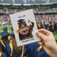 Bear Fishing Funny Graduation Card 2024 -Bear Graduation Gift For Son - Liyana Studio Handmade Greeting Cards