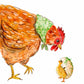 Chicken Mother's Day Card Funny - Becoming My Mother - Mom Gift From Daughter - Liyana Studio Handmade Greeting Card